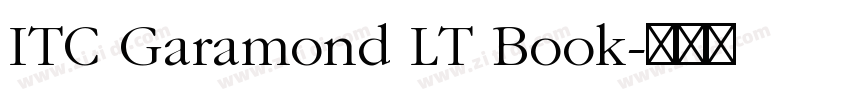 ITC Garamond LT Book字体转换